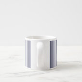 Blauwe grijze schaduwstrepen espresso kop (Achterkant)