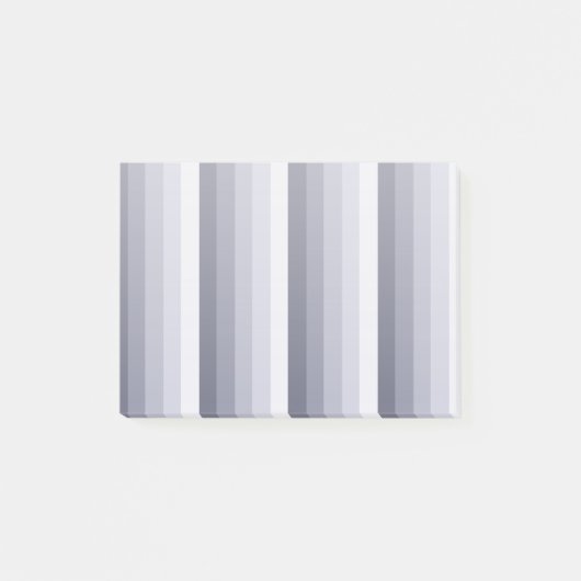 Blauwe grijze schaduwstrepen post-it® notes (Voorkant)