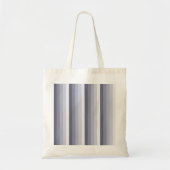 Blauwe grijze schaduwstrepen tote bag (Voorkant)