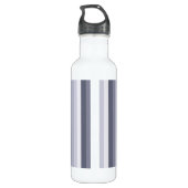 Blauwe grijze schaduwstrepen waterfles (Achterkant)