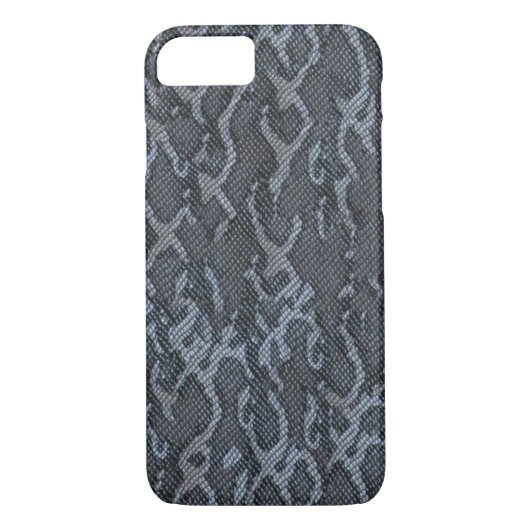 Blauwe grijze slang Case-Mate iPhone case (Achterkant)