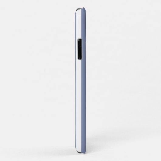 Blauwe grijze strepen en witte snoepjes Case-Mate iPhone case (Achterkant/rechts)