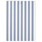 Blauwe grijze strepen en witte snoepjes klembord (Achterkant)