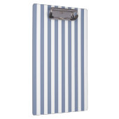 Blauwe grijze strepen en witte snoepjes klembord (Rechts)