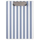 Blauwe grijze strepen en witte snoepjes klembord (Voorkant)