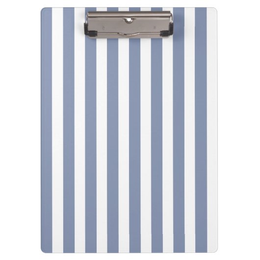Blauwe grijze strepen en witte snoepjes klembord (Voorkant)