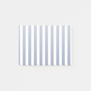 Blauwe grijze strepen en witte snoepjes post-it® notes