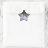 Blauwe grijze vlinder ster sticker (Tas)