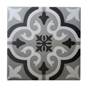 blauwe grijze vloertegels  tegeltje