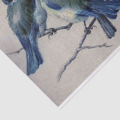 Blauwe grijze vogels op een bijkantoor door Hector Tissuepapier (Detail)