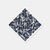 Blauwe grijze witte Camouflage Camopatroop Servet (Hoek)