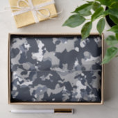 Blauwe grijze witte Camouflage Camopatroop Tissuepapier (Geschenk)