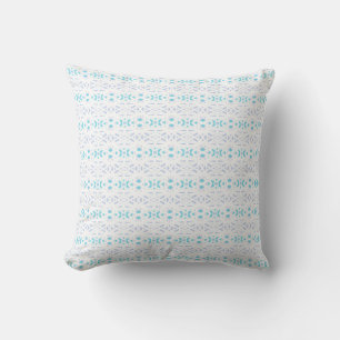 Blauwe grijze witte pasta Deco Pattern Baby Nurser Kussen