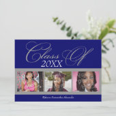 Blauwe/grijze zout 3 Aankondiging van het Foto Afs (Staand voorkant)