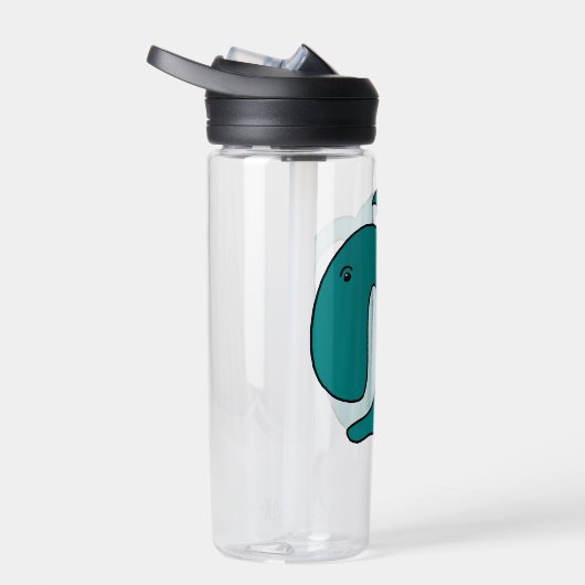 Blauwe grillige vis waterfles (Rechts)