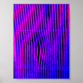 Blauwe Grin Poster (Voorkant)