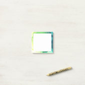 Blauwe Groene Abstracte Oceaan Post-it® Notes (Op bureau)