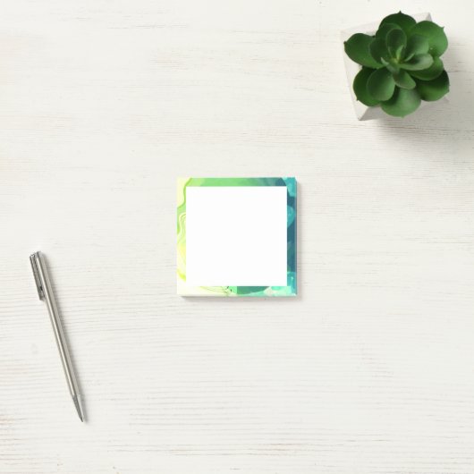 Blauwe Groene Abstracte Oceaan Post-it® Notes (Kantoor)