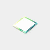 Blauwe Groene Abstracte Oceaan Post-it® Notes (Schuin)