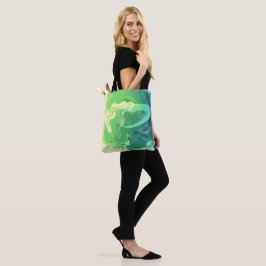 Blauwe Groene Abstracte Oceaan Tote Bag