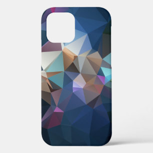 Blauwe groene Abstracte piramide Case-Mate iPhone Case