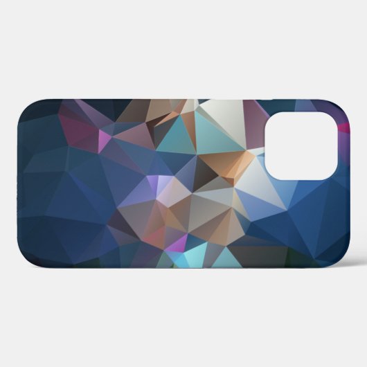 Blauwe groene Abstracte piramide Case-Mate iPhone Case (Achterkant (horizontaal))