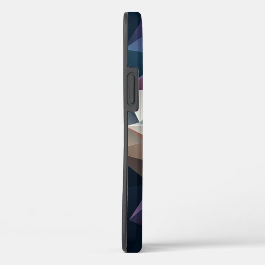 Blauwe groene Abstracte piramide Case-Mate iPhone Case (Achterkant / Rechts)