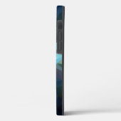 Blauwe groene Abstracte piramide Case-Mate iPhone Case (Achterkant / Links)