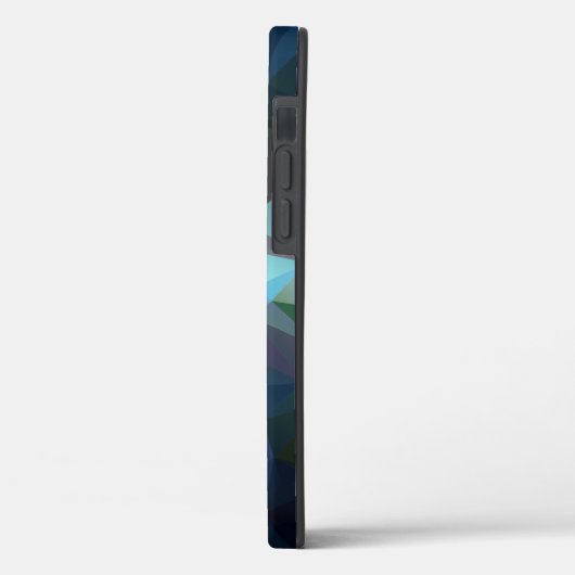 Blauwe groene Abstracte piramide Case-Mate iPhone Case (Achterkant / Links)