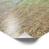 Blauwe groene Abstracte waterfoto Foto Afdruk (Hoek)