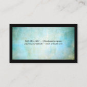 Blauwe groene achtergrond | Grens Visitekaartje (Achterkant)