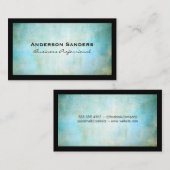 Blauwe groene achtergrond | Grens Visitekaartje (Voorkant / Achterkant)