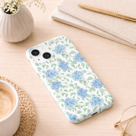 Blauwe Groene Aquarel Wilde Bloem Case-Mate iPhone 14 Hoesje