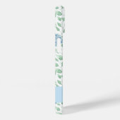 Blauwe Groene Aquarel Wilde Bloem Naam Case-Mate iPhone Case (Achterkant / Rechts)