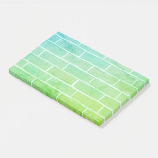 Blauwe Groene Baksteen Post-it® Notes