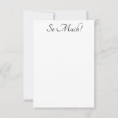 Blauwe groene bloemen bedankkaart (Achterkant)