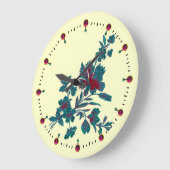 BLAUWE GROENE BLOEMENBOeket MET ANJER Grote Klok (Hoek)