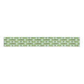 blauwe groene - bloemkool grosgrain lint (Voorkant)