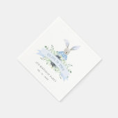 Blauwe groene bundel elke dag van de leeftijd servet (Hoek)