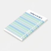 Blauwe groene checklist vandaag te doen post-it® notes (Schuin)