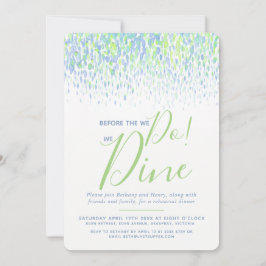 Blauwe groene dab art repetitie diner voor we dat  kaart