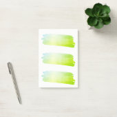 Blauwe Groene de Waterverf van de Borstel van de L Post-it® Notes (Kantoor)