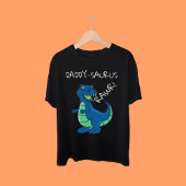 Blauwe Groene Dinosaurus Verjaardag Papa van Verja T-shirt
