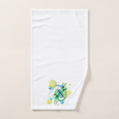 Blauwe groene dragonfly bad handdoek (Handdoek)