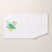 Blauwe groene dragonfly bad handdoek (Handdoek)