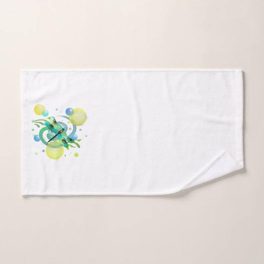Blauwe groene dragonfly bad handdoek (Handdoek)