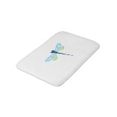 Blauwe & Groene Dragonfly Badmat (Gekanteld)