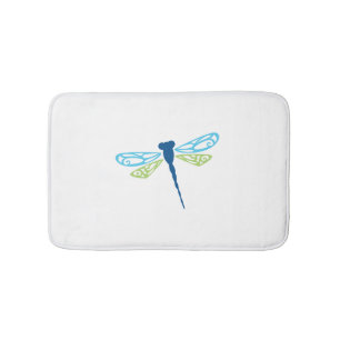 Blauwe & Groene Dragonfly Badmat