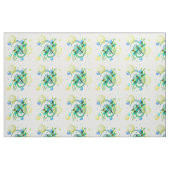 Blauwe groene dragonfly verbinding stof (Fat Quarter)