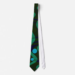 Blauwe groene duif stropdas